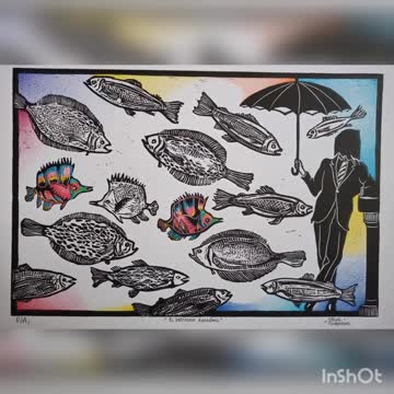 Los grabados que donarán en "MercArte"