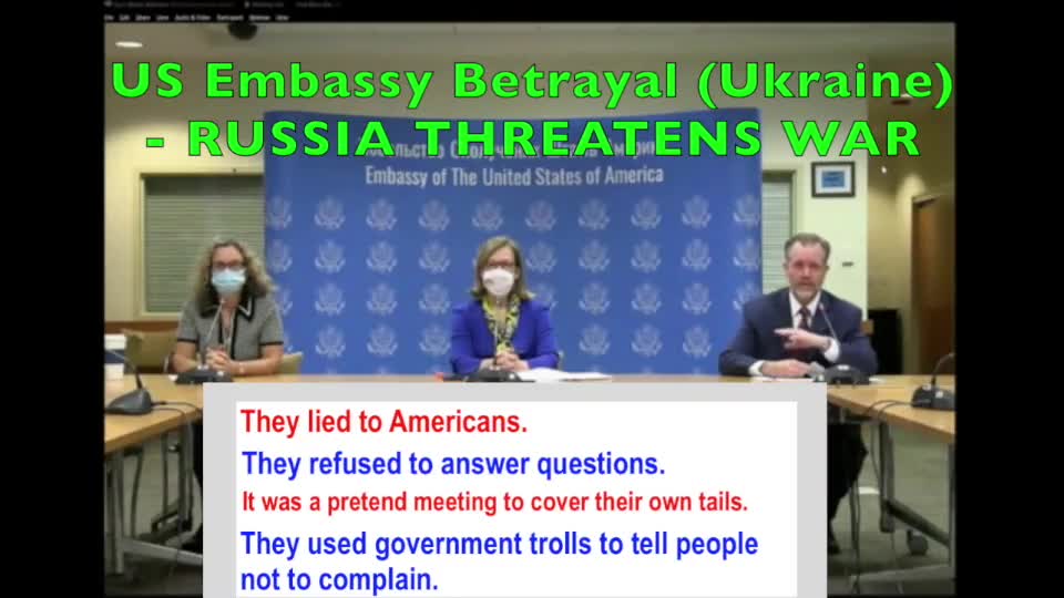 Emergency Meeting by US Embassy for Ukraine & Russia war