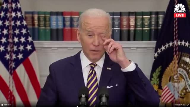 Montage of Biden promising to Kill US oil