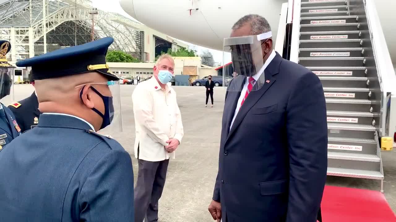 Vaccinated Secretary of Defense Lloyd Austin Wearing a Face Mask AND a Shield