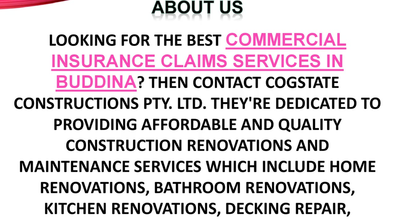 Best Commercial Insurance claims Services in Buddina