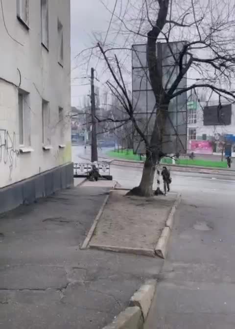 Melitopol before Ukrainian forces withdrew Feb 25