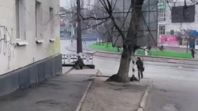 Melitopol before Ukrainian forces withdrew Feb 25