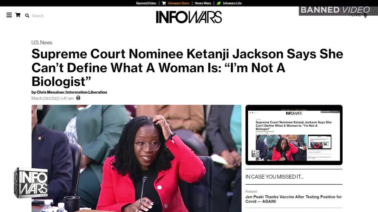 Supreme Court Nominee Ketanji Jackson Says She Can’t Define What A Woman Is: 'I’m Not A Biologist'