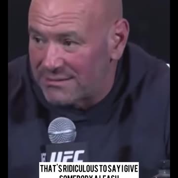 Freedom of Speech - No Leash - Dana White