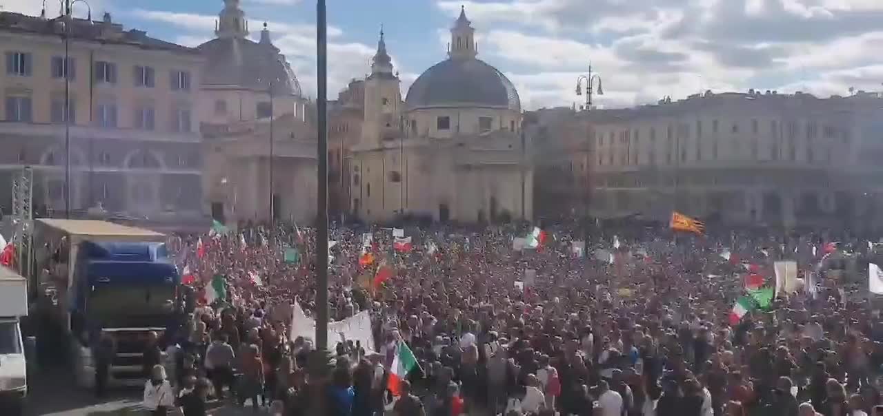 Rome Anti-Vaccine protest