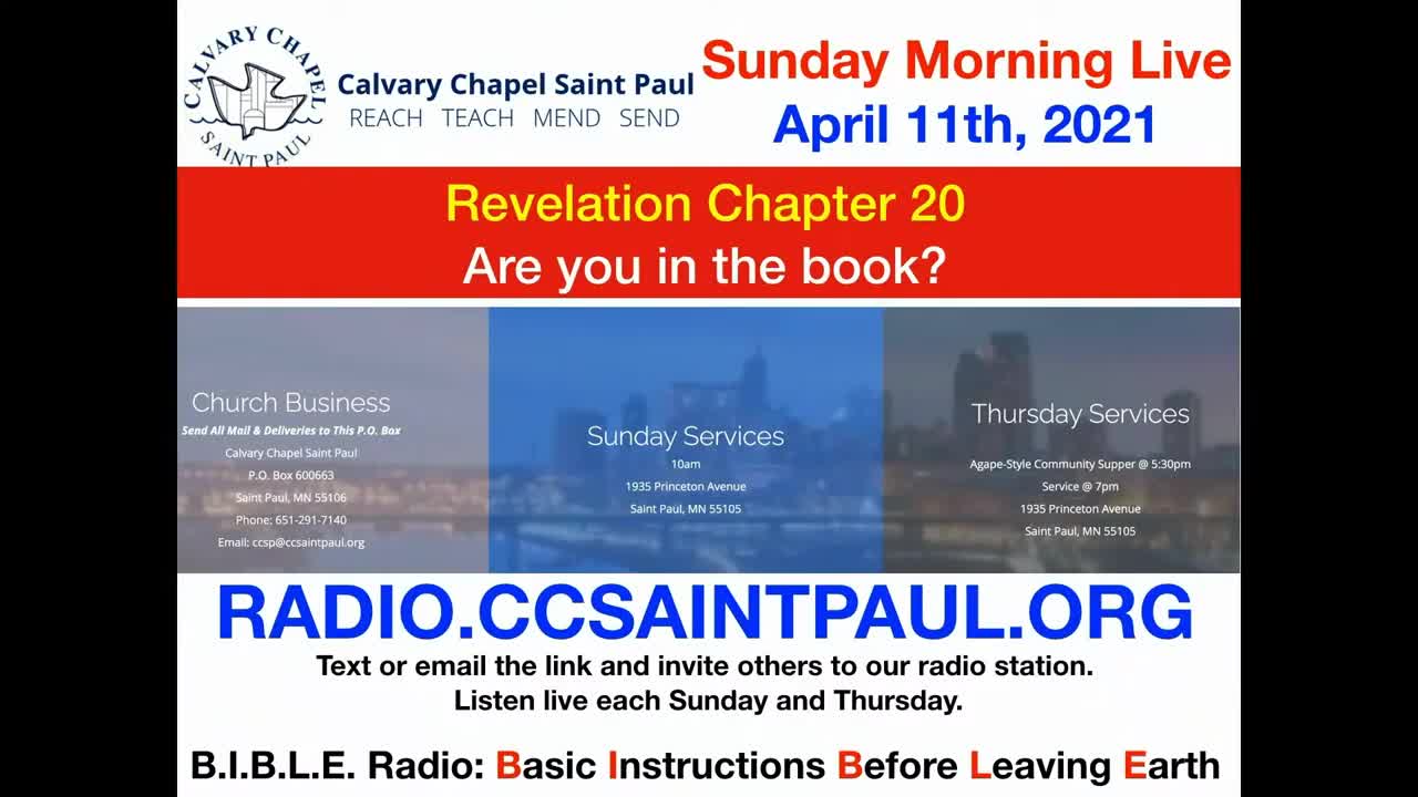 Revelation 20 - "Are You In the Book?"