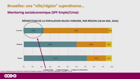 À Bruxelles 22,5% de la population est belge d'origine belge »