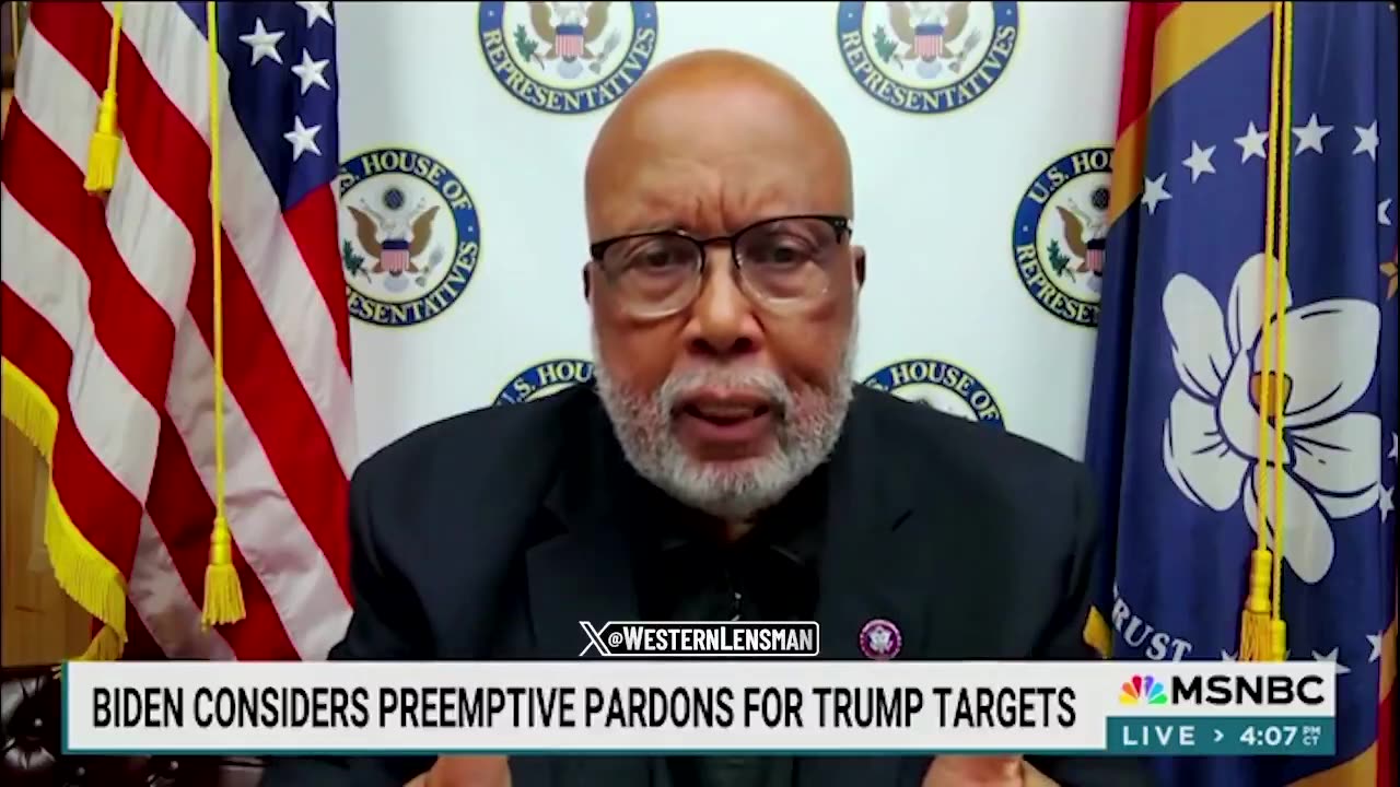 J6 Committee Chair Bennie Thompson on Biden Pardons: "Take It If Offered"