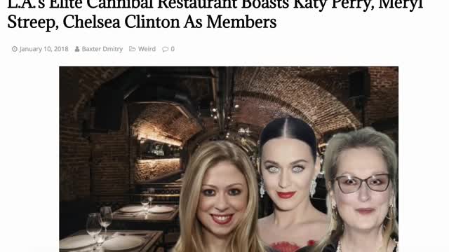 L A 's ELITE CANNIBAL RESTAURANT BOASTS KATY PERRY, MERYL STREEP AND CHELSEA CLINTON AS MEMBERS!