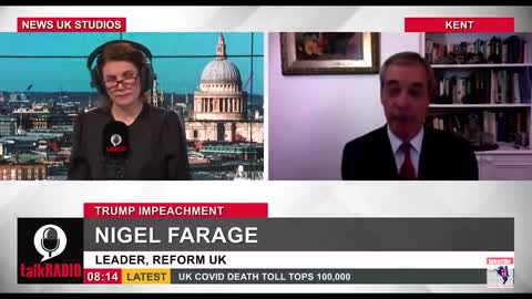 Nigel Farage Reacts To President Trump's 2nd HOAX Impeachment