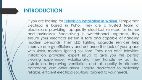 If you are looking for Television installation in Wainui