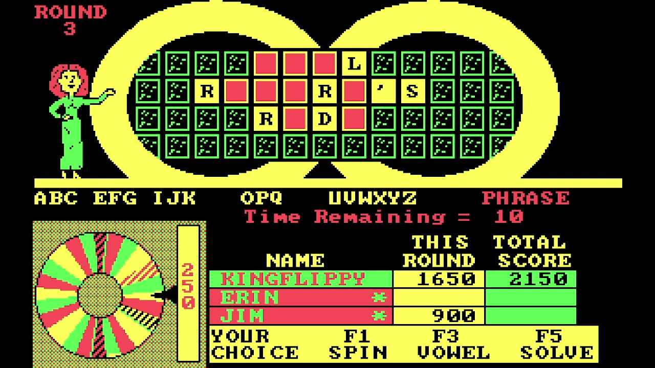 Wheel of Fortunate, released for MS-DOS in August, 1987