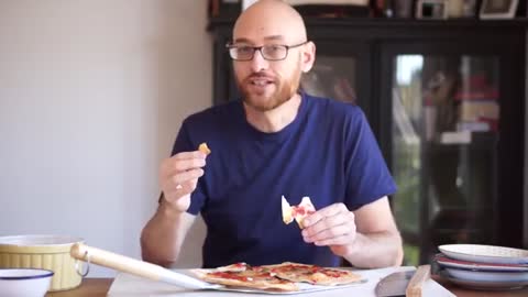 Receta de pizza romana