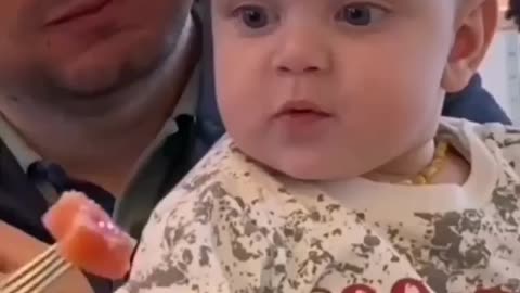 Cute baby want eating food funny video😆😆🎥