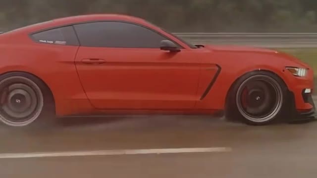 Driving through the rain