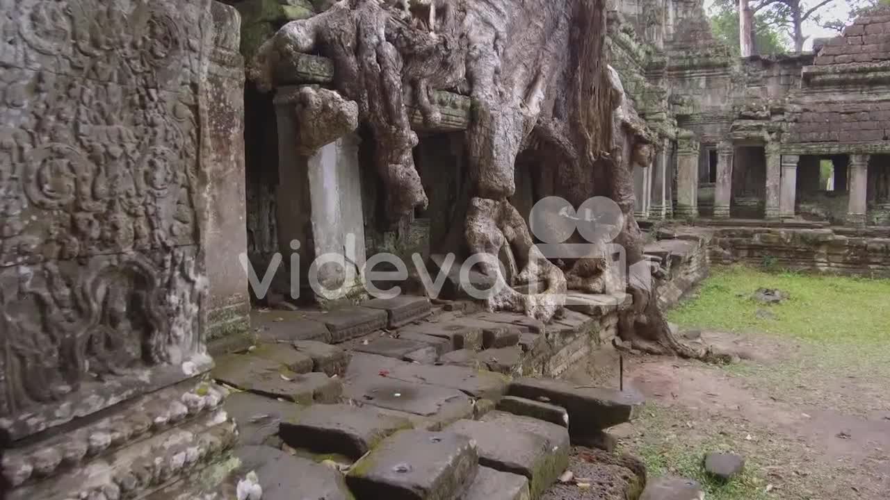 Walking around a decaying Buddhist temple