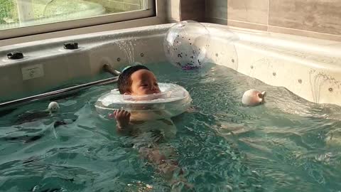 First swimming pool