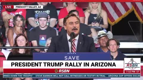 Mike Lindell at Trump Rally in AZ 🇺🇸