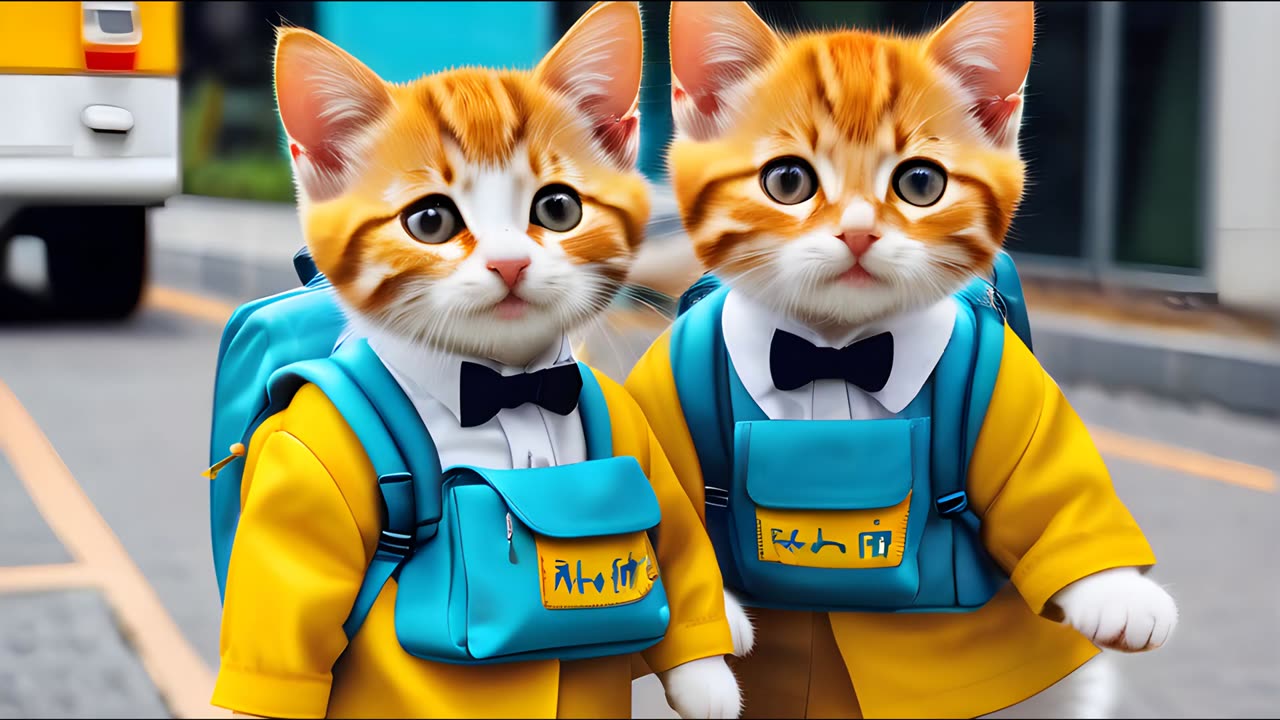 Cats Are Going To School For study