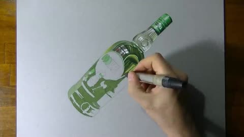 Paint A Logo On A Glass Bottle