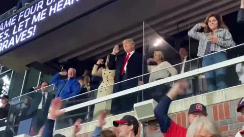 Your favorite President enjoying himself at the World Series.