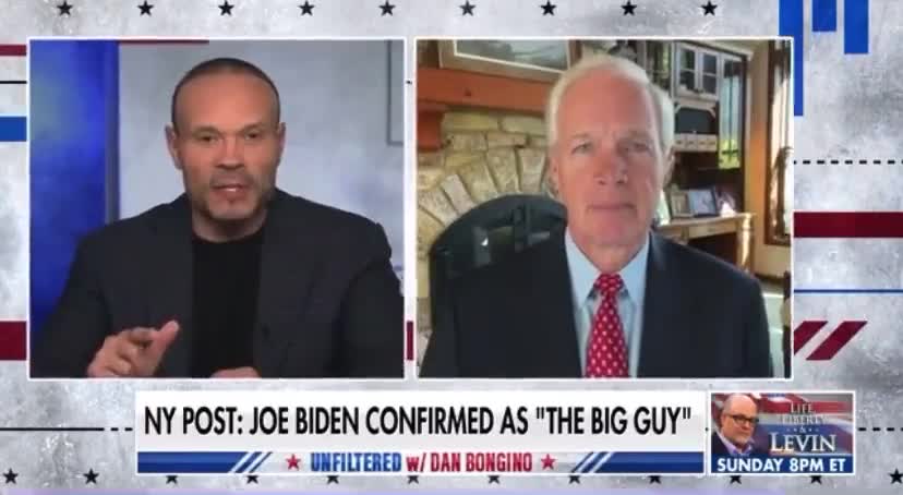 Sen Johnson: Hunter's Laptop Is A Treasure Trove Of Explosive Evidence Against Biden's!!