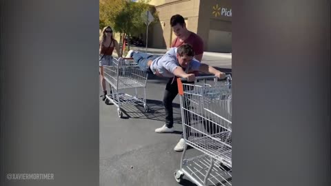 He FLOATS through the STORE...Employees Freak