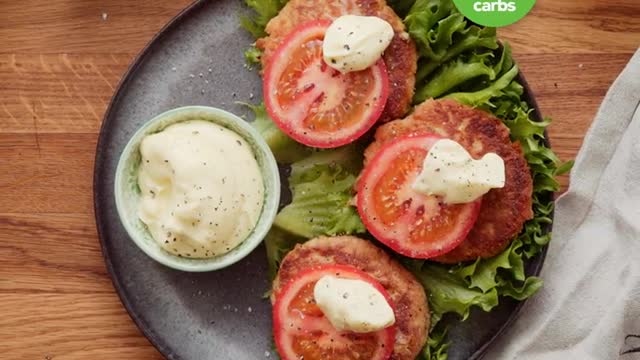 Crispy keto tuna burgers 2021