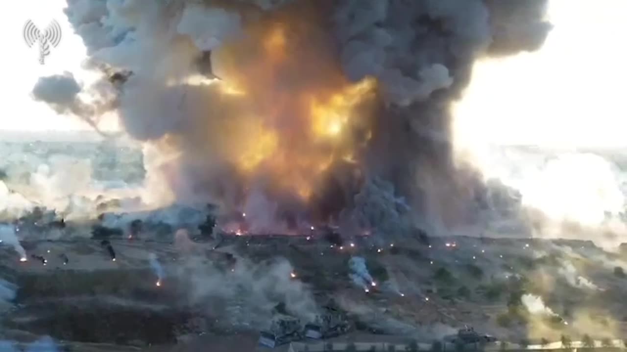 The IDF Israel forces demolition of an Islamic Jihad compound in northern Gaza