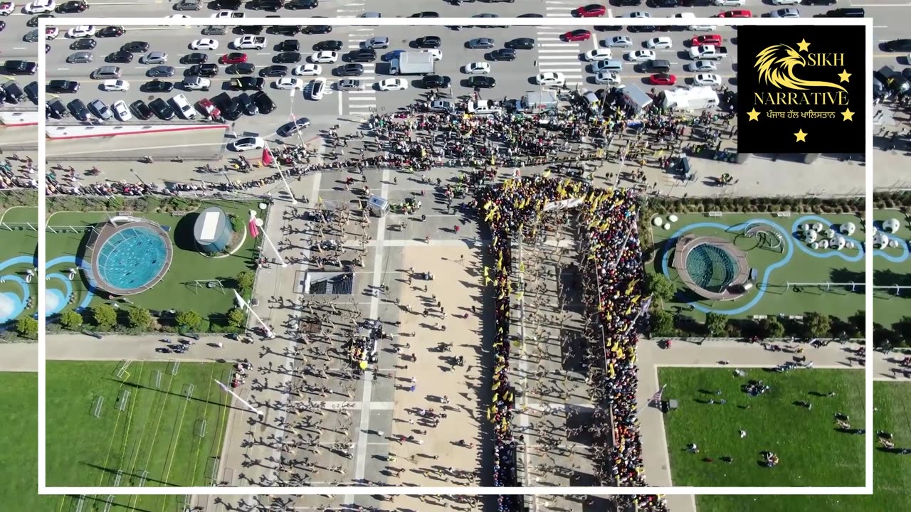 Khalistan Referendum Voting SFO Drone Shots