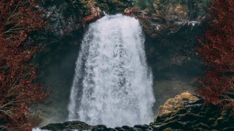 Relax Library Video 79. Watching The Waterfall