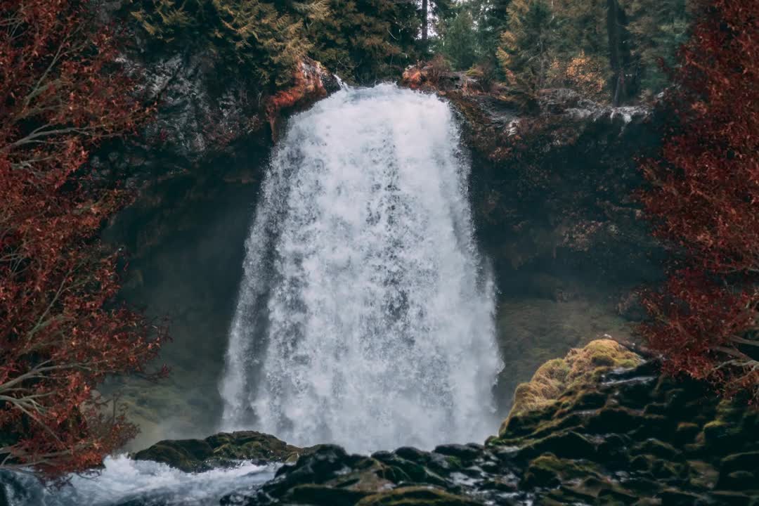 Relax Library Video 79. Watching The Waterfall