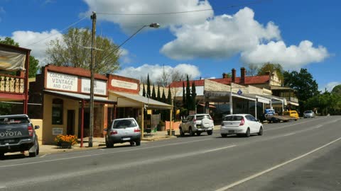 Australia Beechworth Looking Up Street