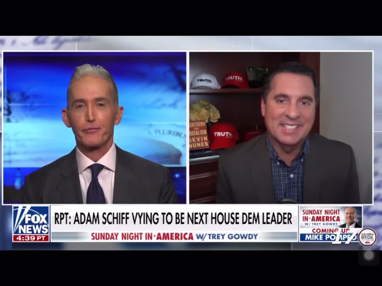 Devin Nunes It’s fitting that Adam Schiff represent Hollywood because he’s always in acting mode.