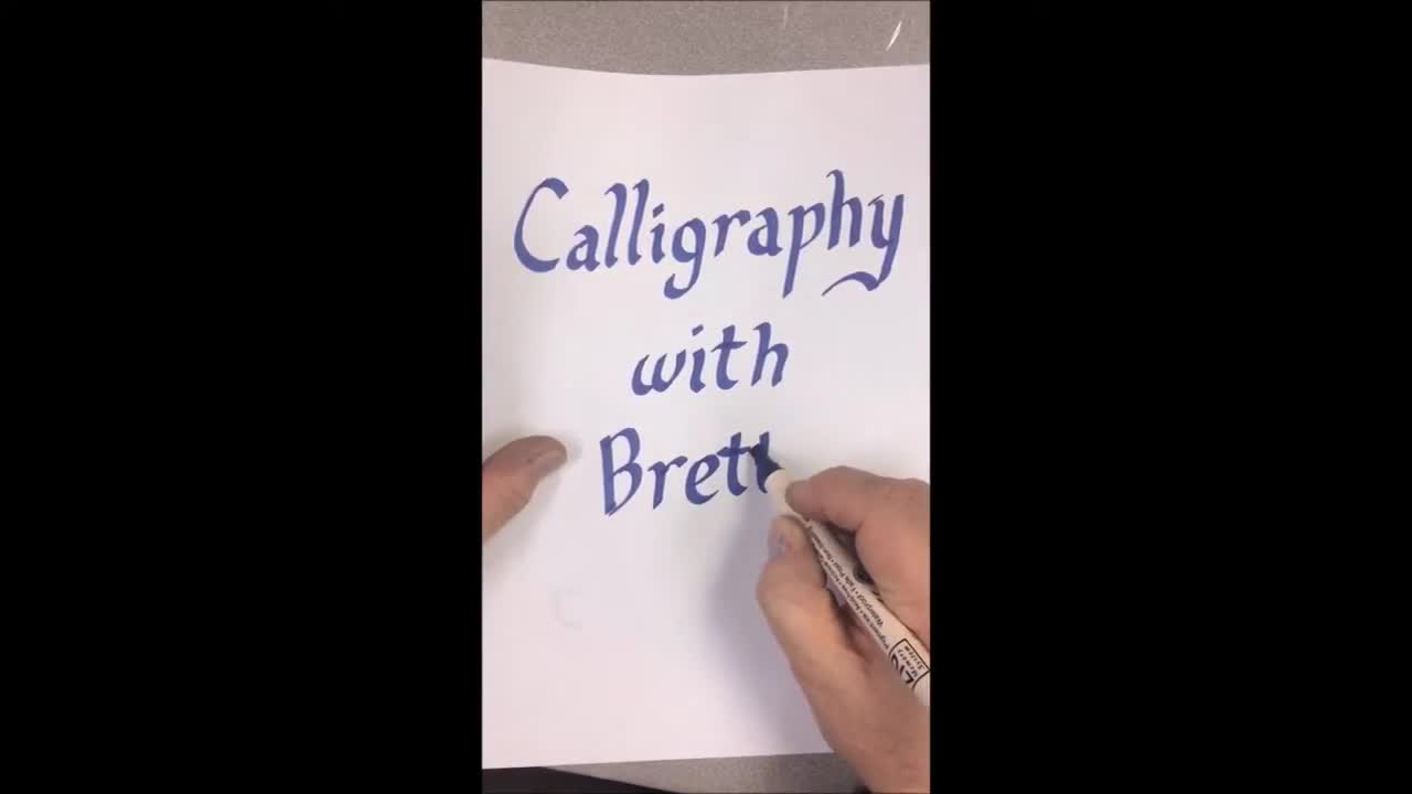 Calligraphy with Brett Episode 1