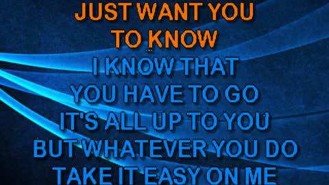 kbkaraokeking take it easy on me