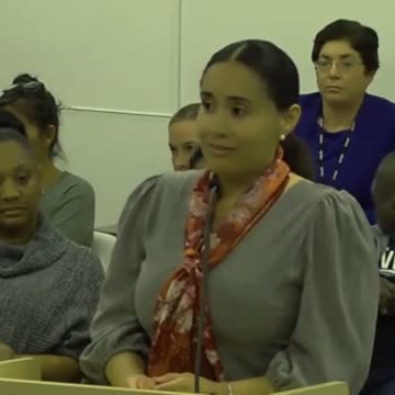 Alejandra Gutierrez at SBUSD 5/24 SB City Council member speaks in support of Women of Color