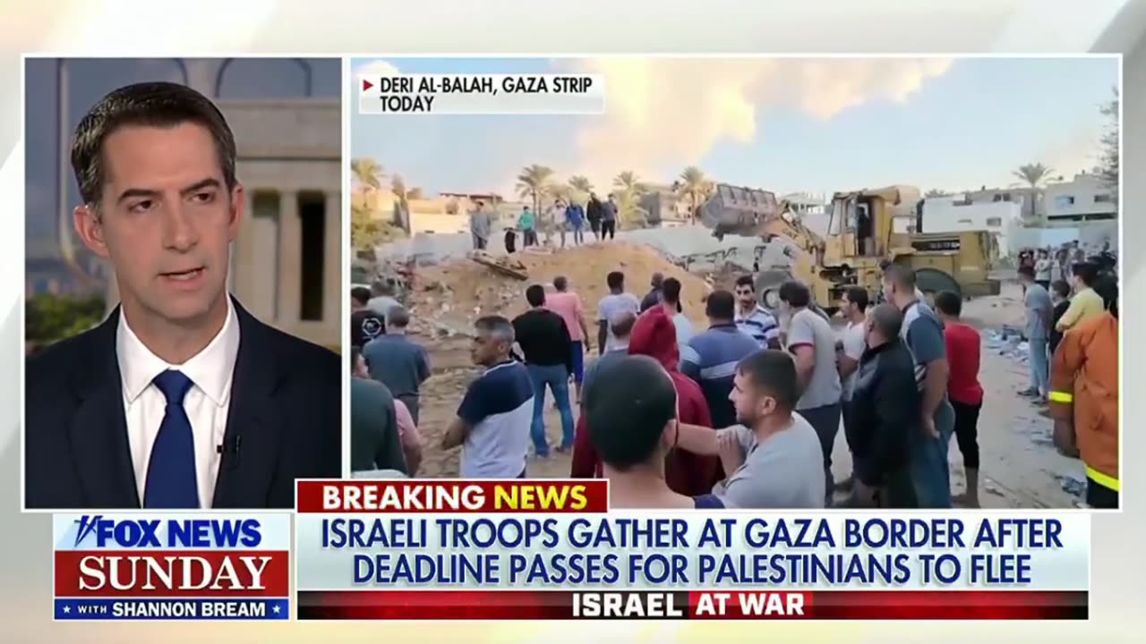 Sen. Tom Cotton: "Hamas is responsible for the suffering in Gaza."