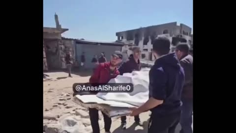 A mother bids farewell to her son who was killed by an Israeli air strike in Gaza.