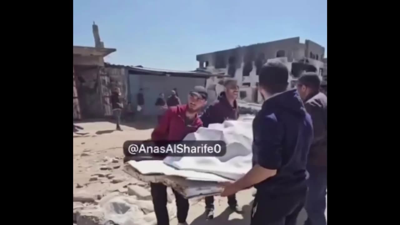 A mother bids farewell to her son who was killed by an Israeli air strike in Gaza.