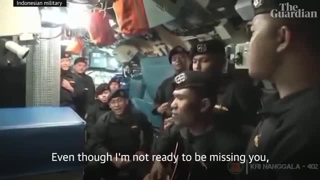 Video shows Indonesian submarine crew singing in the weeks before vessel sank