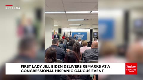 JUST IN- First Lady Jill Dr. Biden Delivers Remarks At Congressional Hispanic Caucus Event