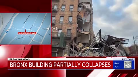 6story building partially collapses in the Bronx_ FDNY