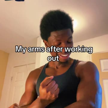 My arms after working out 😂😂