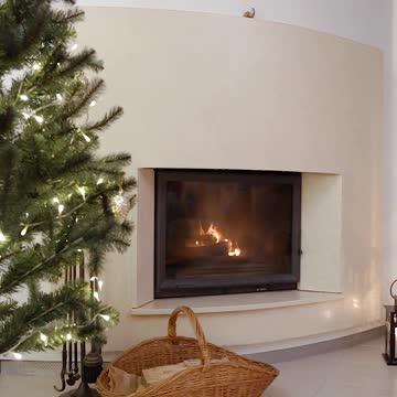 fireplace, chrismas ambiente
