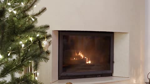 fireplace, chrismas ambiente