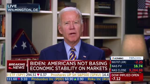 Joe Biden "Let's Reverse The 'Tump Trax Cut'"