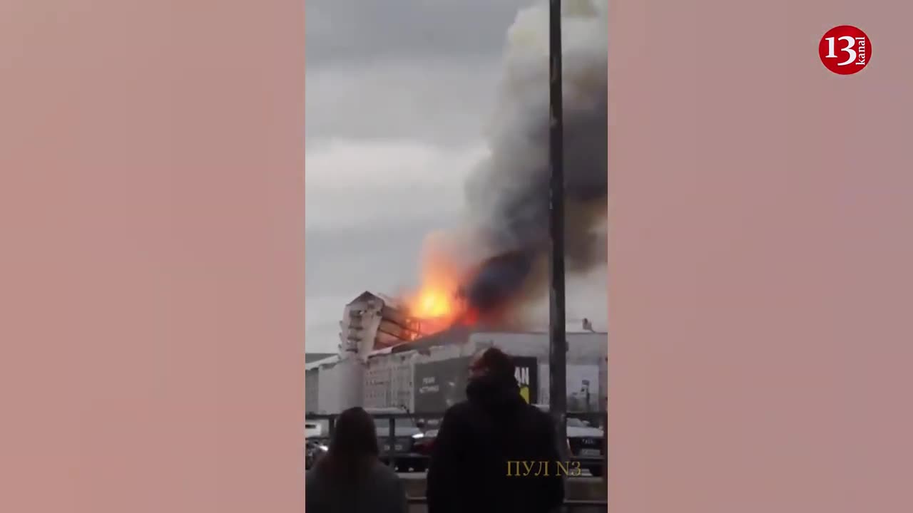 Fire breaks out at at Copenhagen’s 17th-century former stock exchange