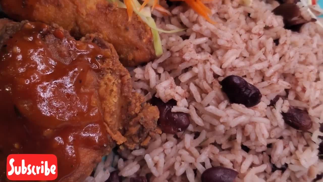 How to make Jamaican Fry Chicken Dinner | Fried Chicken recipe